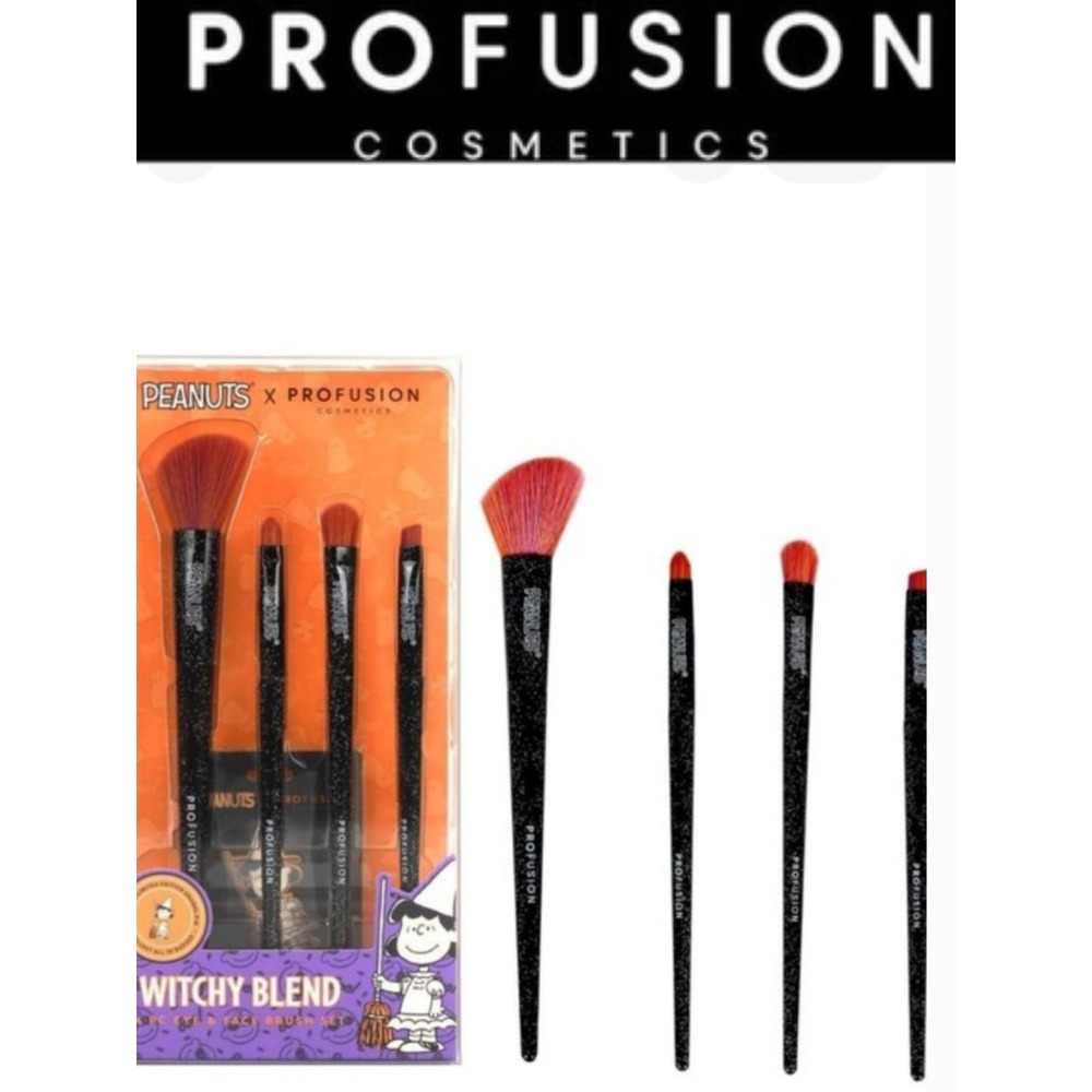 Profusion Cosmetics X Peanuts Witchy Blend 4-PC Brush Set